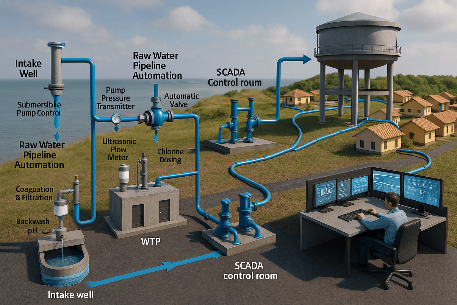JJM Realistic Water Flow Diagram
